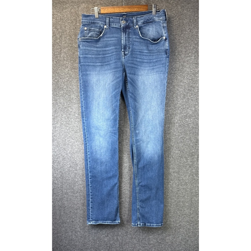 7 For All Mankind Comfort Luxe Selected Stretch The Straight Jeans Men 32x32 Blu